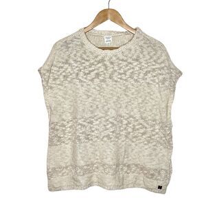 Carrement Beau Oversized Sleeveless Sweater Cream Girls 10 Boho